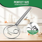 Danish Dough Whisk Stainless Steel Hook Dutch Bread Mixer Hand Tool for Sourdough Baking Making Blending Pastry Pizza