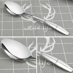 12 Pieces Stainless Steel Dinner Spoons, Silverware Table Spoons
