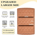 1 Pc Chocolate Bar Mold Deep Silicone Large Chocolate Molds Break Apart Pyramid Shape Thick Candy Bar Molds