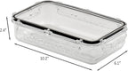 Airtight Food Storage Container With Lid (45.6oz) BPA-Free | Meal Prep | Microwave, Freezer and Dishwasher Safe | Leak-Proof | Kitchen Fridge Organizer Boxes | lids airtight sealing