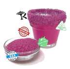 Snowy River Pink, Cocktail & Margarita Sugar Rimmer - Vibrant Color Glass Rimming Sugar with Medium Crystal Texture - 8oz