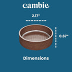 Cambie Round Chocolate Medium Tart Shells, 2.17" in Diameter, French Style Cocoa Tarts with Dark Chocolate Coating (Pack of 40)