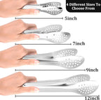 10PCS Serving Tongs, Small Kitchen Tongs,XEVOM Stainless Steel small Appetizer Tongs Mini Sugar Ice (5 Inch)