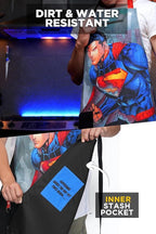 Dalstrong Chef Kitchen Apron - DC Superman™ Man of Steel Edition - Premium Cotton & Nylon Straps - 2 Pockets - Steel Hangloops-Unique Size Fit for All - Stain Resistant