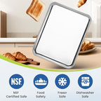 12 Pack Stainless Steel Baking Sheet Pans, 10.5" L × 8" W × 1" H Cookie Sheets for Toaster Oven, Rust-Resistant, Dishwasher Safe