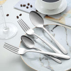 Pleafind 36-Pcs Dinner Spoons Set (7.4 inch), Spoons Silverware, Stainless Steel Spoon, Mirror Polished Tablespoon, Silverware Spoon for Home, Kitchen, Restaurant, Dishwasher Safe