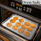 Stainless Steel Baking Sheet Set of 2, Cookie Sheet Baking Sheet Pan (17.5'' x 13'' x 1.1”, 2 Pack)