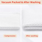 Homaxy 100% Cotton Waffle Weave Kitchen Dish Cloths, Ultra Soft Absorbent Quick Drying Dish Towels, 12 x 12 Inches, 8-Pack, White