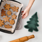 Gatuida Silicone Christmas Tree Cake Mold, Green Non-stick Baking Pan for Diy Holiday Desserts, 11. 81 X 8. 07 X 1. 85 Inches