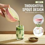 Matcha Whisk Set, 7 Pcs Pink Matcha Kit with Bowl, Whisk and Holder, Bamboo Scoop, Scoop Rest, Sifter & Tea Towel, Tea Gifts for Making Breakfast, Latte Match-a Lovers