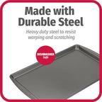 GoodCook Everday Nonstick Carbon Steel 17 x 11-Inch Baking Sheet Set, 2 Pack – Medium Sized Carbon Steel Cooking Pans, Bakeware Set, Cookie Sheets for Baking, Oven Pan Set