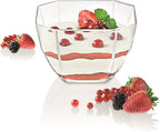 Barski Glass Large Centerpiece Octagon Bowl/Tray - 13" D European Quality - 13" Diameter - Serving Bowl - Made in Europe