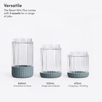 The Beast Mini Blender Plus | Mini Countertop Kitchen Blender | Blend Smoothies and Shakes, Dressings, Sauces, Dips | Extra Vessels, Straw Cap and Straws Included | 600W (Mist)