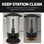 MIMORE Drip Tray - Silicone Coffee Drip Tray for Hamilton 45 Cup and Large Coffee Maker - Drink Dispenser Drip Pan Catcher