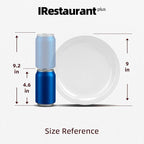 Stoneware Narrow Rim Commercial Grade Ceramic Dinnerware Bright White, Round Dinner Plate 9", Case of 24, Restaurant & Home Dining
