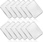 12 Pcs Baking Sheet Stainless Steel Cookie Small Metal Sheet Pans Professional Rectangle Oven Trays Kitchen Baking Cooking and Toaster, Oven and Dishwasher Safe(7.1x5.1x0.79Inch)