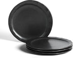 Stone Lain Oasis 4-Piece Dinner Plate Set Stoneware, Black
