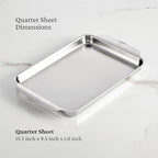 Hestan Provisions OvenBond – 3-Piece Tri-ply Baking Sheet Set – Professional Stainless Steel Bakeware