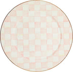 MACKENZIE-CHILDS Enamel Serving Platter, Decorative Serving Platter for Food, 16 Inches, Rosy Check