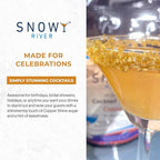 Snowy River Copper, Cocktail & Margarita Sugar Rimmer - Vibrant Color Glass Rimming Sugar with Medium Crystal Texture - 4oz