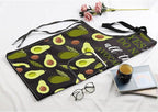 MBMSO Funny Avocado Apron Avocado Cooking Kitchen Aprons with Pockets Waterproof Apron for Chef Grilling BBQ Baking