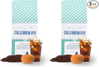Cold Brew Organic Coarse Ground Flavored Coffee, Pumpkin Spice Flavor, Dark Roast, Colombian Supremo, Coarse Grind for Cold Brew Coffee & French Press,1 LB (Pack of 2)