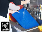CURTA Cutting Boards for Kitchen, 30" x 18" x 0.5" Blue Color Coded Plastic Commercial Chopping Board with Anti Slip Surface Dishwasher Safe