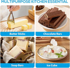 Silicone Butter Mold with Lid & Spatula, Non-Stick Butter Maker Tray and Container for Homemade Butter Storage, Baking, Freezing