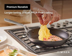 Misen Premium Nonstick Frying Pan 8 Inch - Premium Skillet for Meat, Vegetables, Eggs, and More - Tough, Long Lasting, Non Stick Coating for Easy Cooking and Quick Clean Up