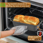 Mini Loaf Pan, 6x3 Inch Nonstick Bread Pans for Baking, Oven & Air Fryer Safe Small Banana Bread & Meatloaf Pan, Carbon Steel Baking Tins for Homemade Bread (Mini Loaf Pan(3-pack))
