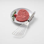 11.8inch Stainless Steel Spatula for Kitchen Use, Slotted Spatulas, Frying Spatula with Thin Edge for Turning and Flipping,2pcs