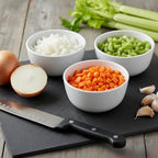 TP 10 Ounce Bowl Set of 6, 4.5" Melamine Small Bowls for Appetizer Snacks Ice Cream Dipping Sauce Side Dish, Unbreakbale and Lightweight, White