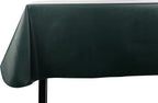 Yourtablecloth Heavy Duty Vinyl Rectangle or Square Tablecloth – 6 Gauge Heavy Duty Tablecloth – Flannel Backed – Wipeable Tablecloth with Vivid Colors & Many Sizes 52 x 120 Hunter Green