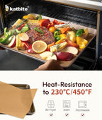 Katbite 265Pcs 10x15 inches Parchment Paper Sheets, Heavy Duty Unbleached Baking Paper, Pre-cut and Oil Proof Perfect for Steaming Cooking Bread Cake & Wrapping Foods[Advanced Series]