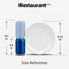 Stoneware Narrow Rim Commercial Grade Dinnerware, Bright White, Plate 8.25, Case of 36