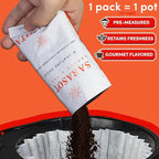 Sarasota Coffee Ground Packets | Gourmet Decaf Medium-Dark Roast Ground Coffee Packs | Decaf | Low Acid Mold Free Individual Single Pot Pouches for 12 Cup Coffee Maker | 2 Ounce Bags, 12 Count