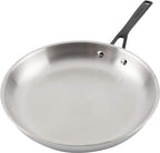 KitchenAid 5-Ply Clad Polished Stainless Steel Fry Pan/Skillet, 12.25 Inch