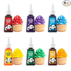 Gel Food Coloring Set - Concentrated Vibrant 6 Colors Food Grade Dye for Cake, Icing, Macarons, Cookies, Baking Decoration, Fondant, Edible Food Colors for Domestic Use - 7.1 fl.oz (35ml/Bottle)