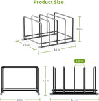Cutting Board Organizer-1.6in Wide Kitchen Cutting Board Holder Stand for Pan,Baking Sheets,Cookie Sheets with 4 Slots,Baking Sheet Oragnizer(1PC-Medium)