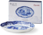 Spode Blue Italian Pickle Dish - 8.5" Porcelain Appetizer Tray with Scroll Border & Countryside Artwork - Elegant Small Serving Piece for Entertaining & Dining Displays - Great Gift for Collectors