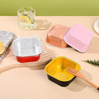 10oz Mini Cake Pans with Lids (40 Pack) Aluminum Foil Square Cupcake Liners Brownie Baking Cups,Disposable 4”x4” Large Cupcake Pan,Jumbo Muffin Tin Ramekins Holders