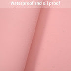 Leather Table Cover,1.8mm Thick,30x60 Inch Desk Cover,Large Desk Mat,Table Protector,Table Cover Protector,Glass Table Protector,Table Top Cover,(Pink+Silvery,30x60)