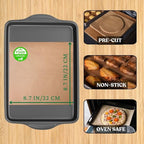 100 Pcs Unbleached Parchment Paper Baking Sheets, 9x9 Inches Non-Stick Precut Baking Parchment, Perfect for Baking Grilling Air Fryer Steaming Bread Cup Cake Cookie