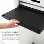 Yamazaki Home Tower Kitchen Countertop Organizer Appliance Stand With Drawer And Pull-Out Shelf - Steel