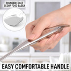 Zulay Kitchen Stainless Steel Wok Spatula - 14.8” Heat-Resistant Metal Turner for Stir-Fry, Sauté & Grilling - Durable, Rust-Proof & Dishwasher Safe Kitchen Utensil for Everyday Use