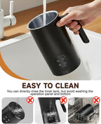 Electric Milk Frother, 4-in-1 Automatic Milk Steamer & Foamer 11.8oz/350ml, Automatic Hot and Cold Foam Maker and Milk Warmer for Latte, Cappuccino, Matcha, Hot Chocolate