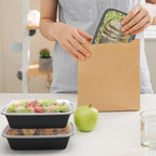 Meal Prep Containers Reusable 38oz - Food Prep Containers with Lids 50 Pack, Disposable To Go Food Containers, Leakproof, Stackable, Takeout, BPA-Free, Microwave/Freezer Safe