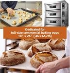 18x26 Inch - 1600 Sheets Commercial Baking Parchment Paper Bulk, Full Sheet Pan Heavy Duty Food-Safe, Oven Paper for Bakeries, Restaurants, Food Processing (Brown 18.1"×26"(46×66cm) 1600 sheets)