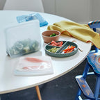 Stasher Premium Silicone Reusable Food Storage Bags, 6-Pack, Tie Dye Multi, Multi-Use Food Storage Bags, Lunch Bag, Travel Containers, BPA Free, Leak-free, Dishwasher-Safe, Eco-friendly