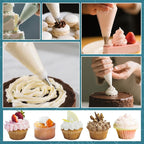 10 Inch Disposable Piping Bags 200PCS, Icing Piping Bags for Frosting, Thickened Non-Slip and Anti-Burst Pastry Bags for all Size Tips Couplers and Baking Cookies Candy Supplies Kits